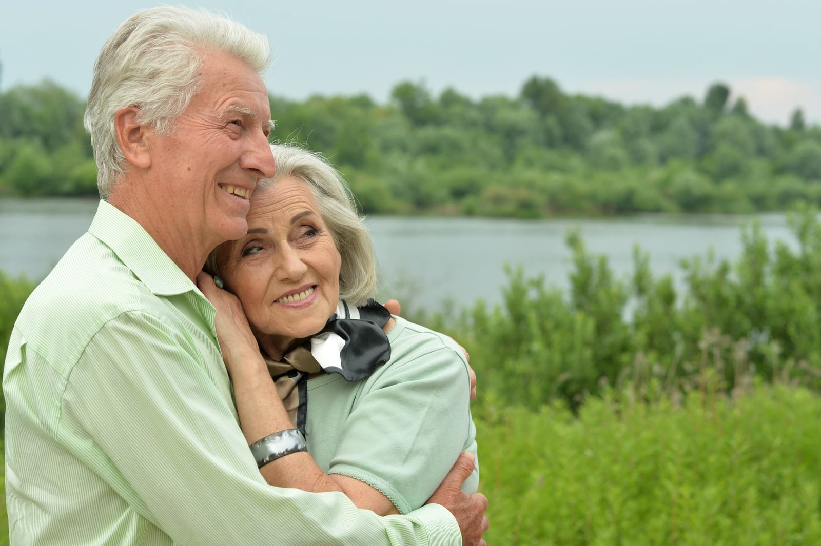 Mature couple enjoying time outdoors