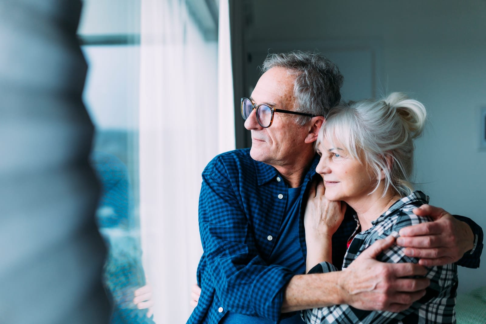 Mature couple sharing a quiet moment together